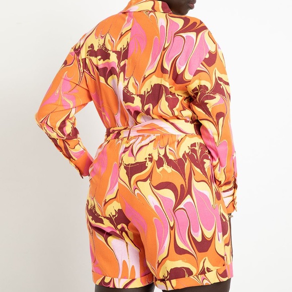 Eloquii | Linen Romper - Picture 3 of 5